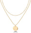 14K Gold Plated Layering Necklaces for Women, Cute Motif Pendants