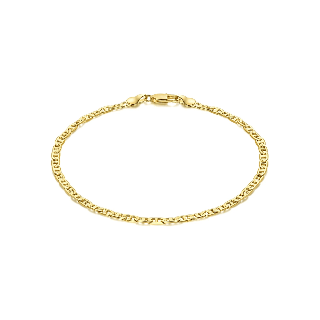 Ankle Bracelets 14K Gold Ankle Bracelets for Women 3.6Mm 9-11” - KARMARKA
