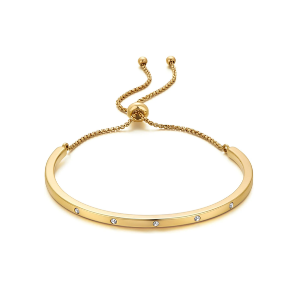 14K Gold Bracelets for Women Adjustable Slider Bracelet Bangle Bracelets for Women Trendy Chain Bracelet