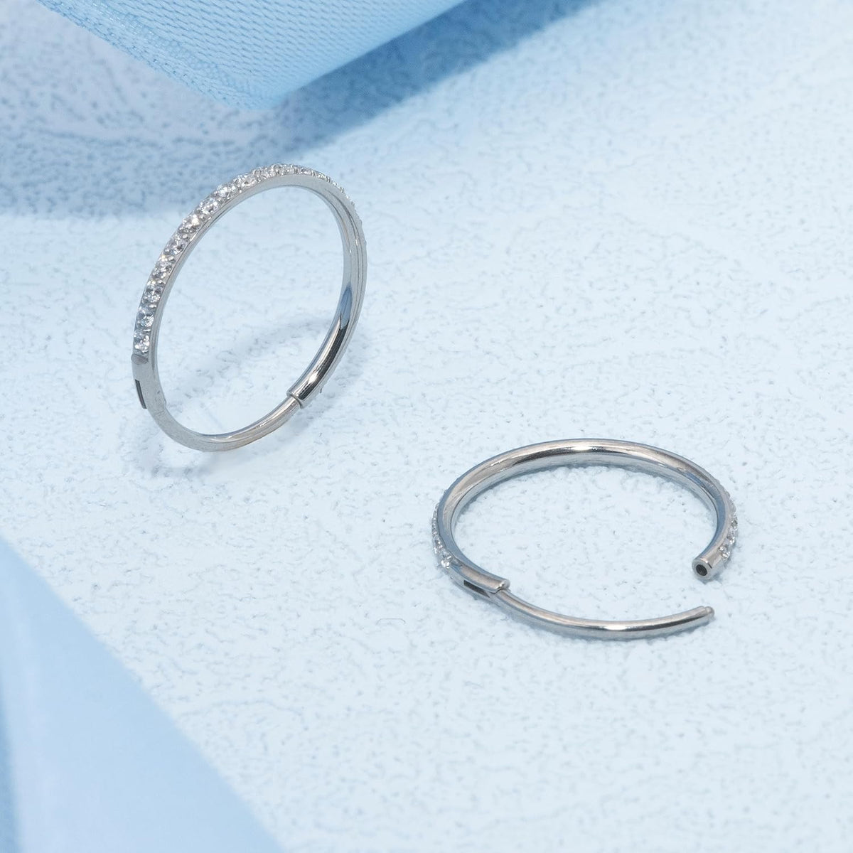 G23 Titanium Slim Huggie Hoop Earrings, Hypoallergenic