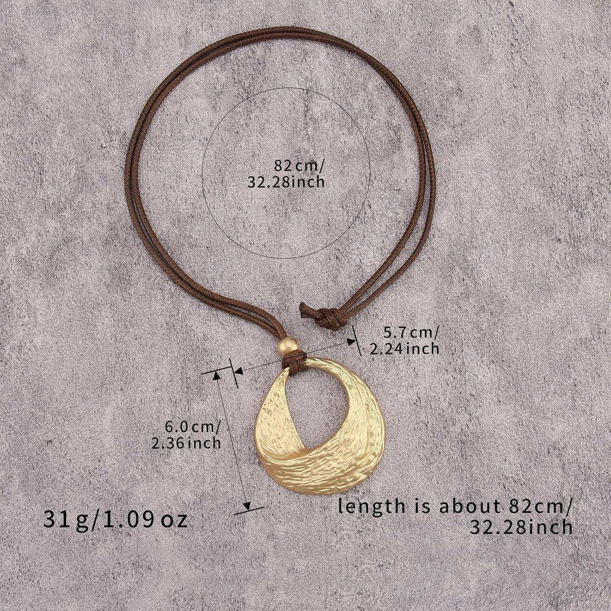 Boho Necklaces for Women Chunky Circle Necklace Bohemian Necklaces