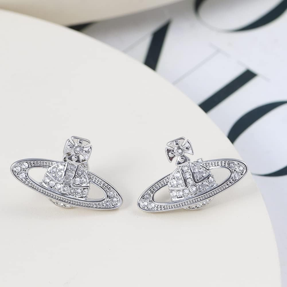Chrome Heart Saturn Earrings for Women Space Earrings