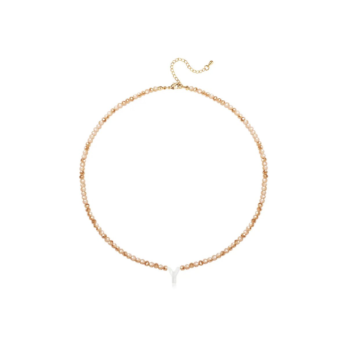 Pendant Necklaces for Women Initial Choker Necklace Beaded Shell Letter Bracelet Trendy Tiny A-Z Simple Jewelry