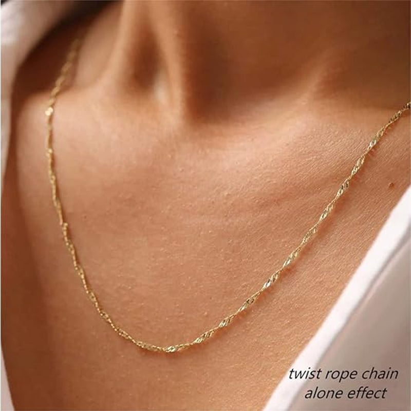 14K Gold Solitaire Pendant Necklaces