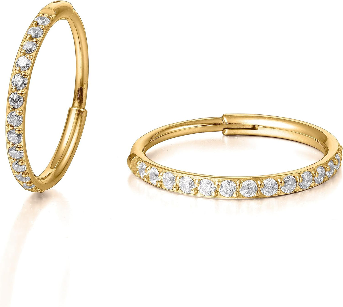 G23 Titanium Slim Huggie Hoop Earrings, Hypoallergenic