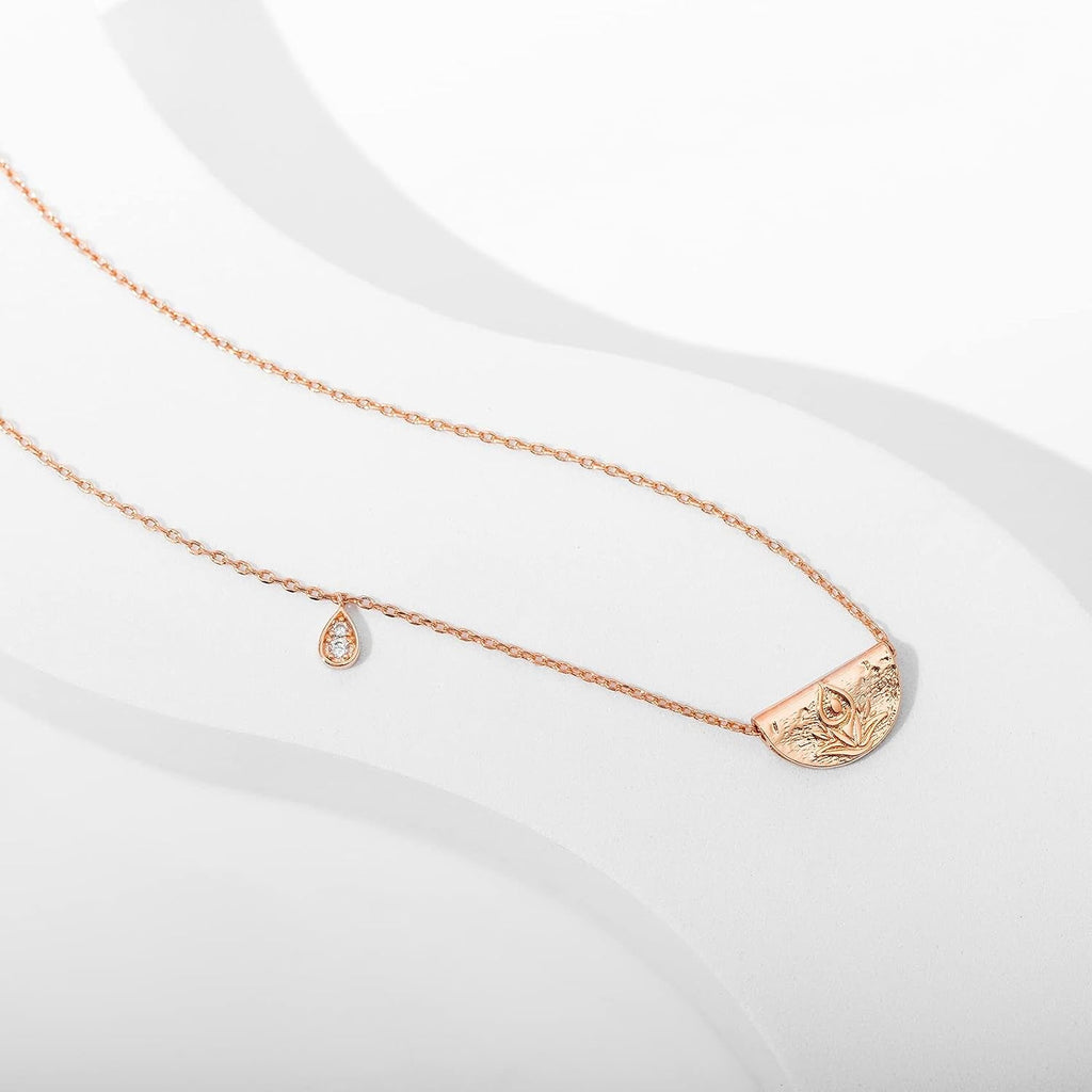 Boho Pendant Necklace for Women – Chunky Statement Circle-Inspired Bohemian Jewelry - KARMARKA