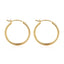 Thick Gold Plated Chunky Small Hollow Tube Hoops Earrings for Women Hypoallergenic Lightweight Jewelry Birthday Gift for Women 13/15/20/25/30/40Mm