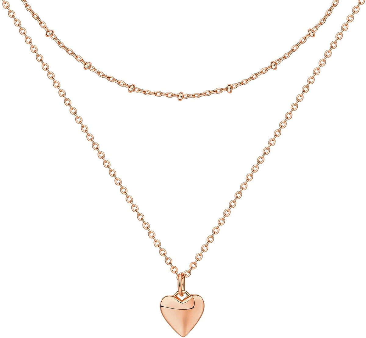 14K Gold Plated Layering Necklaces for Women, Cute Motif Pendants