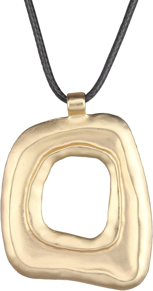 Boho Necklaces for Women Chunky Circle Necklace Bohemian Necklaces