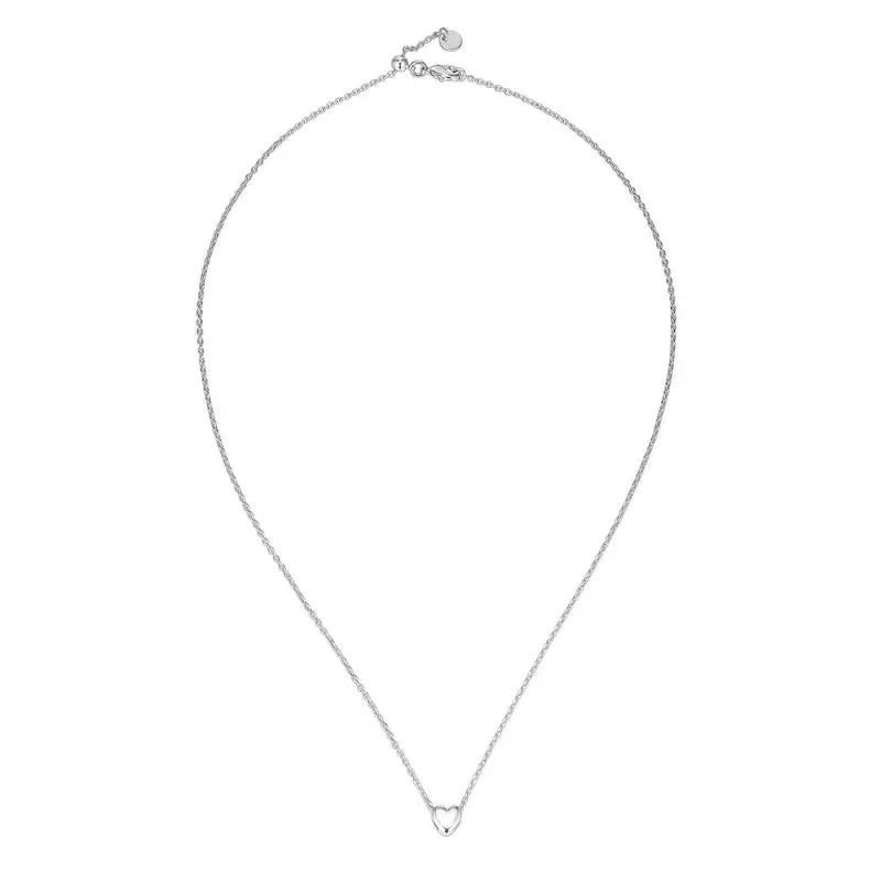 PAVOI 14K Gold Plated Cubic Zirconia Heart Necklace - Cute Dainty Love Pendant Necklaces for Women