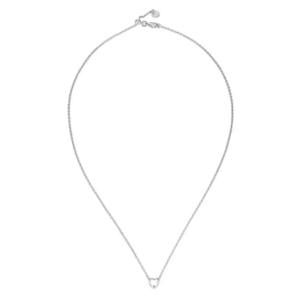 PAVOI 14K Gold Plated Cubic Zirconia Heart Necklace - Cute Dainty Love Pendant Necklaces for Women