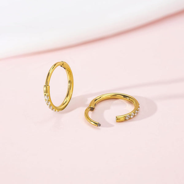 G23 Titanium Slim Huggie Hoop Earrings, Hypoallergenic