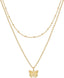 14K Gold Plated Layering Necklaces for Women, Cute Motif Pendants
