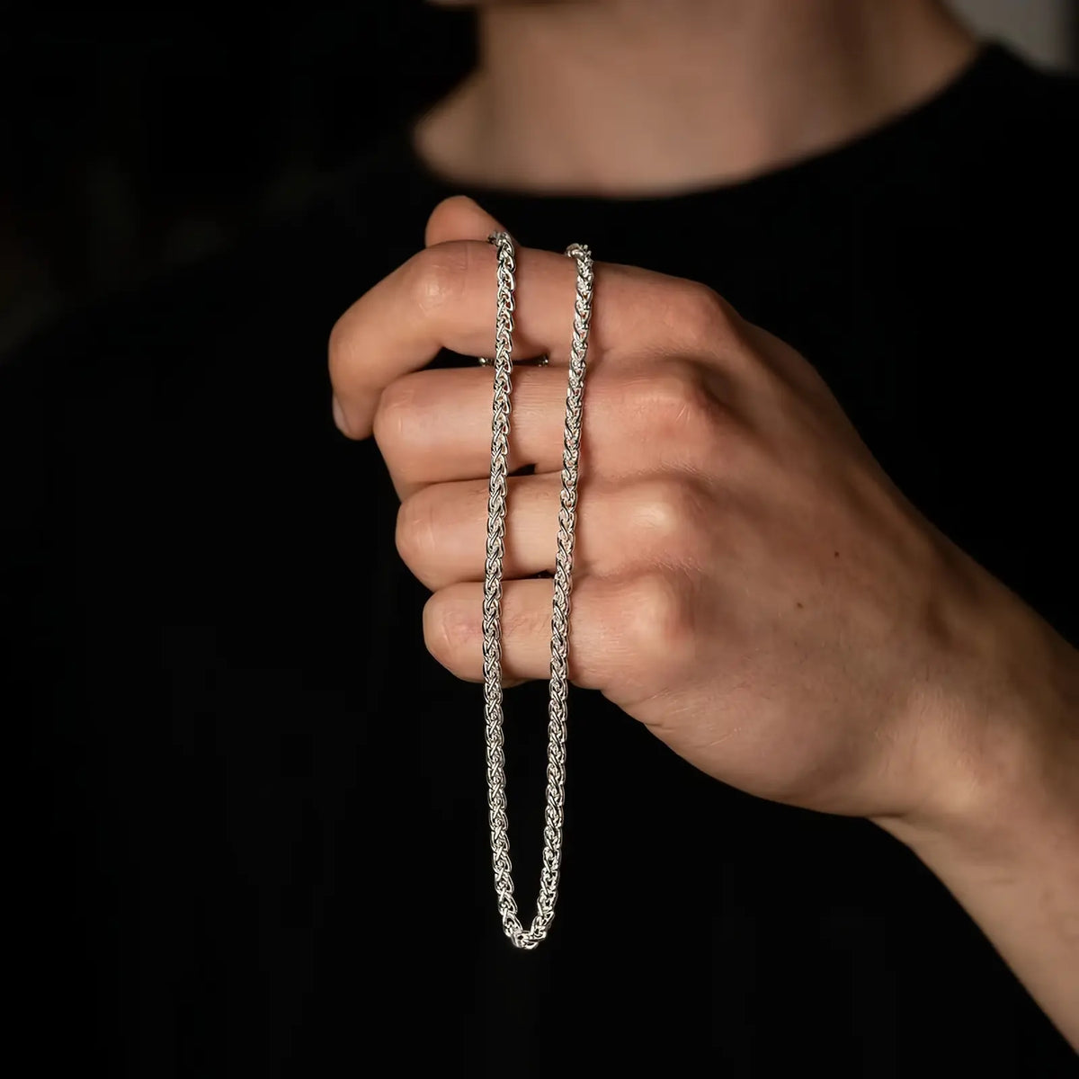 Stainless Steel Wheat Chain for Men, 2.5Mm Mens Chain Necklaces for Men, Boys and Women 16-24 Inch, Christmas Gifts