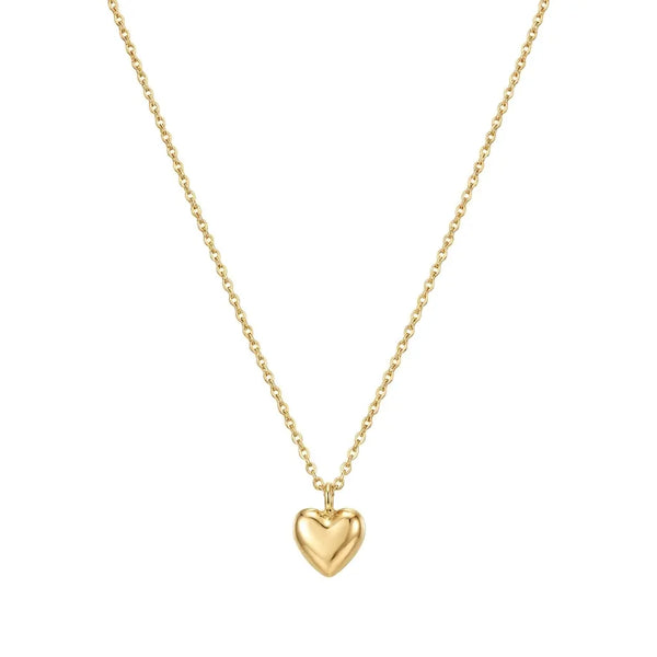Women'S Dainty Alloy-Coated Heart Shape Necklace, Necklaces for Women with 16"+2" Extender, Tiny Minimalist Layered Chains, Valentine Gift for Her, Fashion Costume Jewelry for Anniversaries
