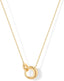 14K Gold Plated Dainty Interlock Pendant Necklace for Women | Circle Link Pendant Necklaces