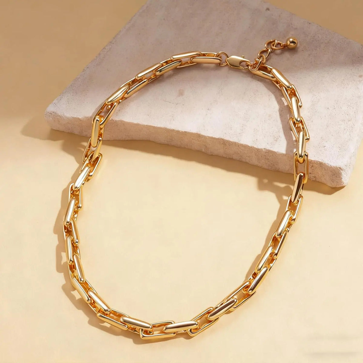 Necklaces for Women 14K Gold Plated Trendy Chunky Chain Choker Jewelry