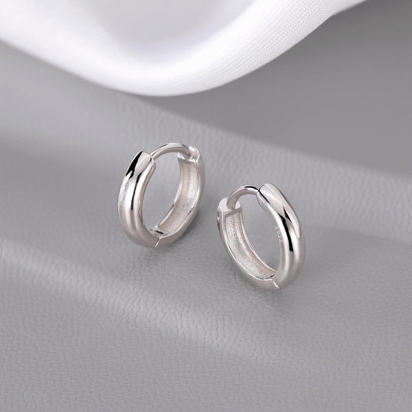 925 Sterling Silver Small round Hoop Earrings for Women Teen Girls Huggie Hoop Earrings Minimalist Hoop Earrings
