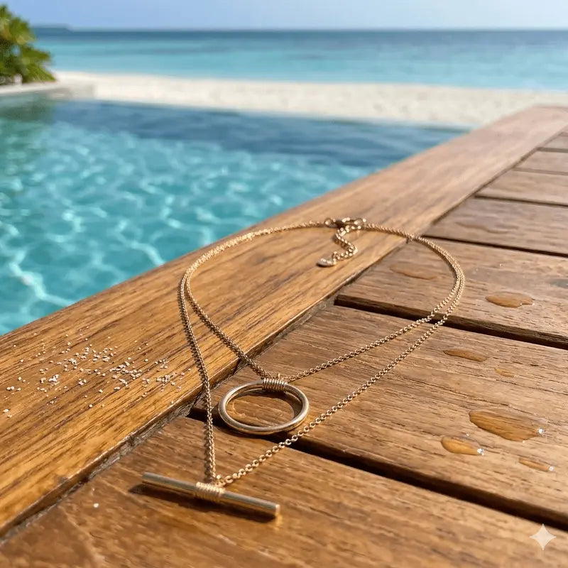 Ivy Double Chain Necklace