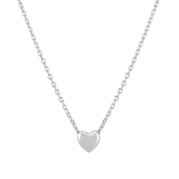 PAVOI 14K Gold Plated Cubic Zirconia Heart Necklace - Cute Dainty Love Pendant Necklaces for Women