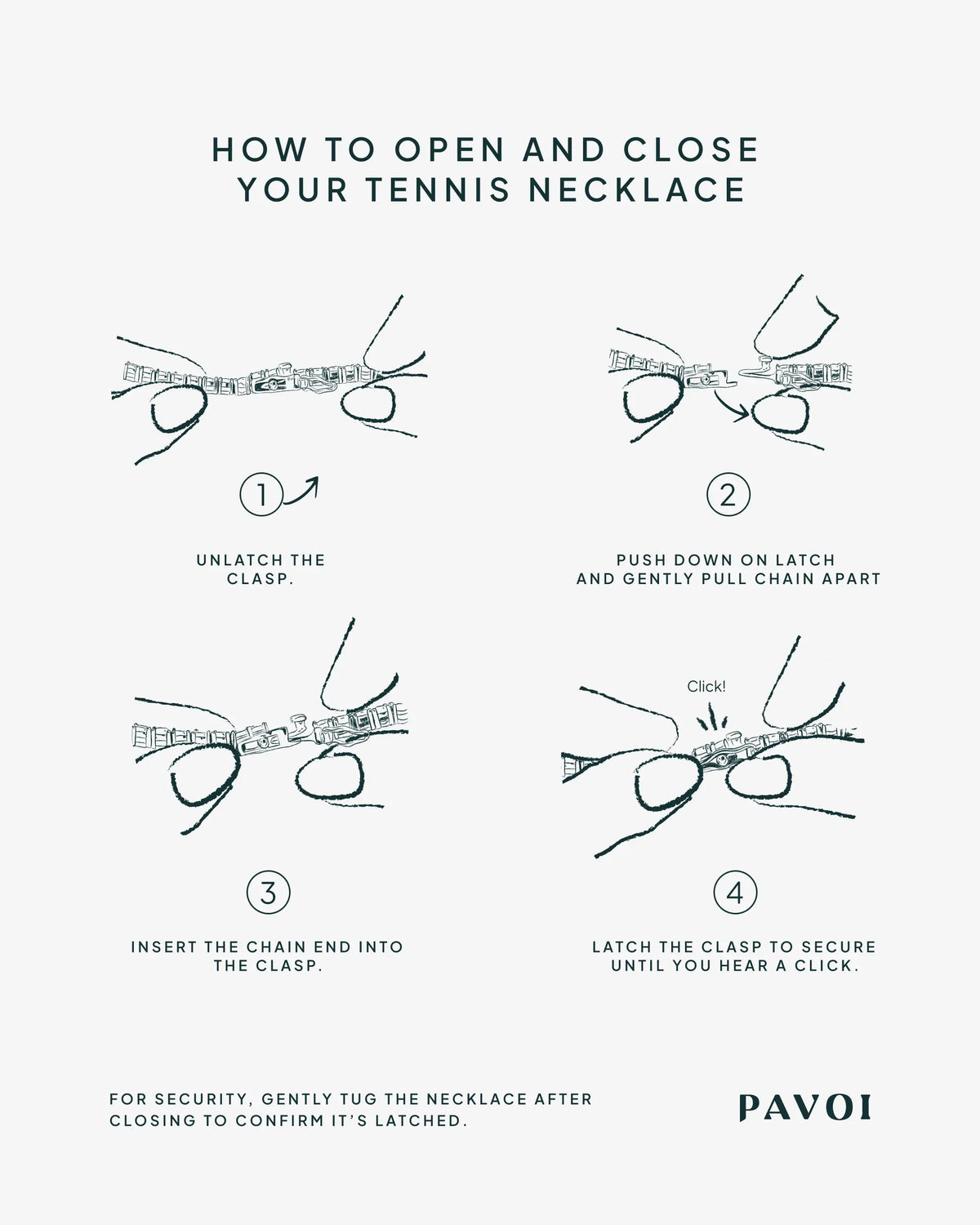 PAVOI 14K Gold Plated Pear Cubic Zirconia Tennis Necklace for Women – Tennis Chain Necklaces – Sizes 15" and 18"