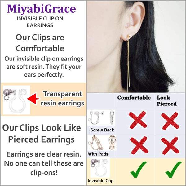 Women'S Hoop Leaf Dangle Invisible Clip on Earrings Gold Tone Non Pierced Earrings for Sensitive Ears, Comfy Trendy Dainty Fashion Clip Earrings Jewelry Birthday Gift