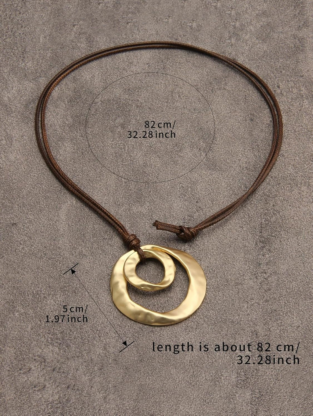 Boho Necklaces for Women Chunky Circle Necklace Bohemian Necklaces