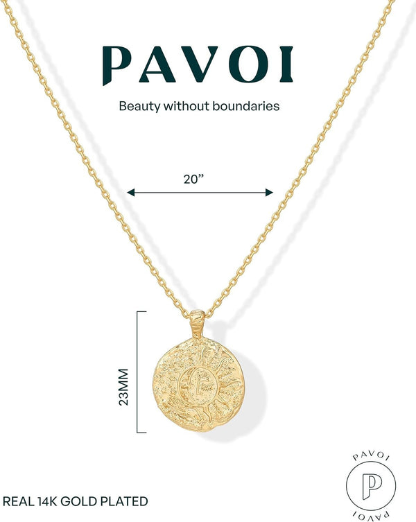 Gold Ancient Coin Medallion Pendant Necklace for Women – Vintage Statement Jewelry - KARMARKA