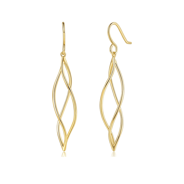 Gold Dangle Earrings 14K Gold Earrings for Women - KARMARKA