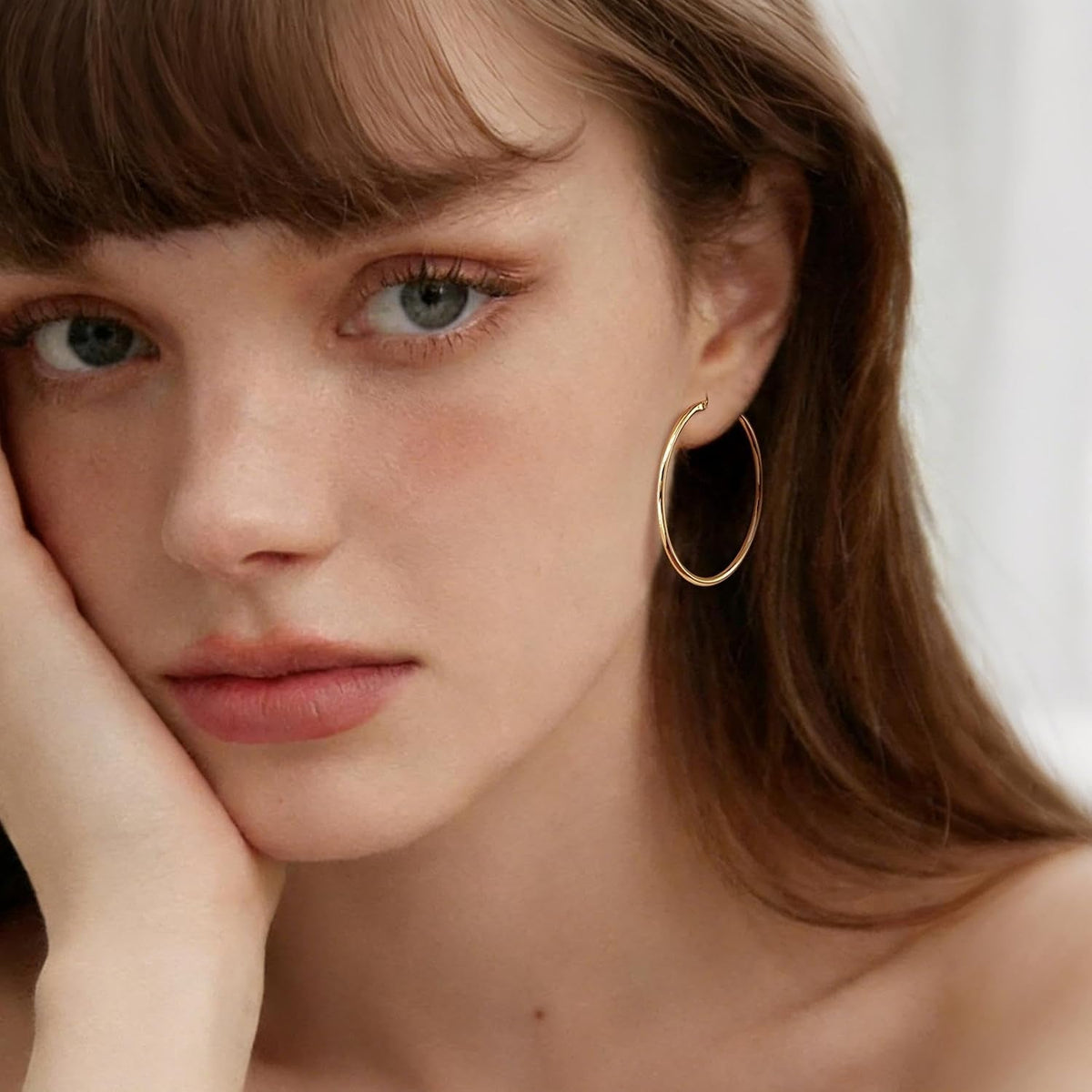 Gold Earrings for Women 14K Gold Hoop Earrings for Women - KARMARKA