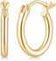 Gold Hoop Earrings 14K Gold Earrings for Women - KARMARKA