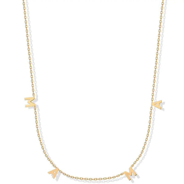 Gold Plated Mom Necklace for Women | Mama Pendant Gift - KARMARKA