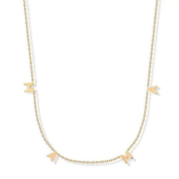 Gold Plated Mom Necklace for Women | Mama Pendant Gift - KARMARKA