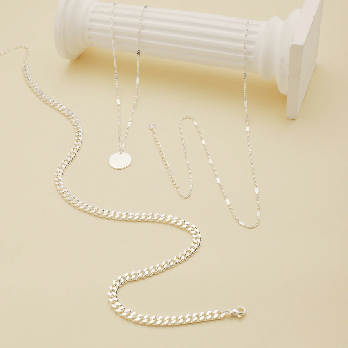 Gold-Tone Layered Coin Pendant Necklace for Women – Dainty Multi-Layer Chain Jewelry - KARMARKA