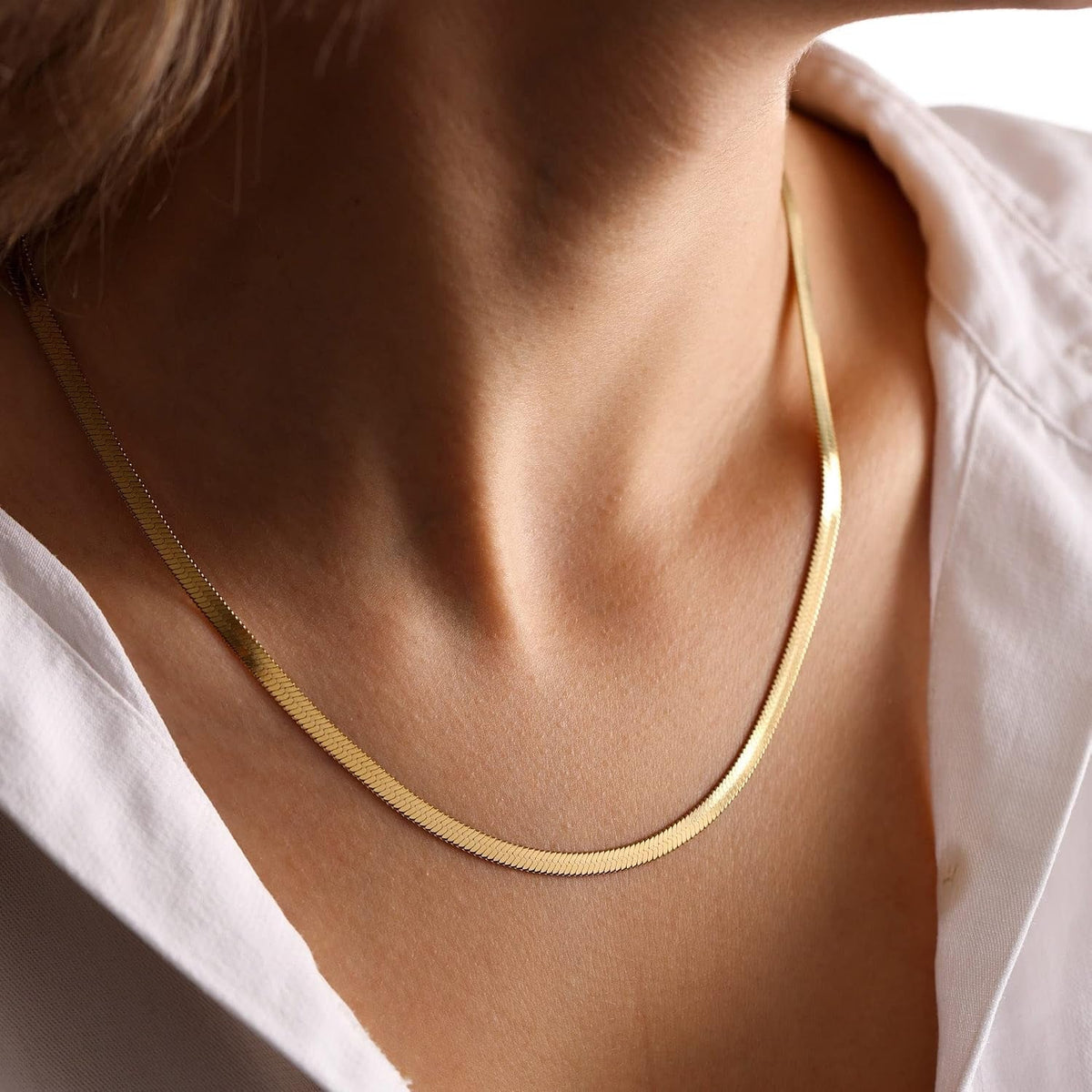 Herringbone Necklace - KARMARKA