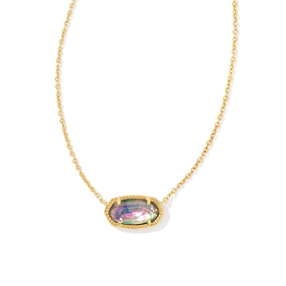Kendra Scott Elisa Pendant Necklace for Women, Fashion Jewelry, 14K Gold-Plated - KARMARKA Main image