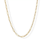 14K Gold Plated Paperclip Chain Necklaces for Women - Dainty Gold Jewelry Chain Necklace - Lightweight 20" Adjustable Link Chain Necklaces