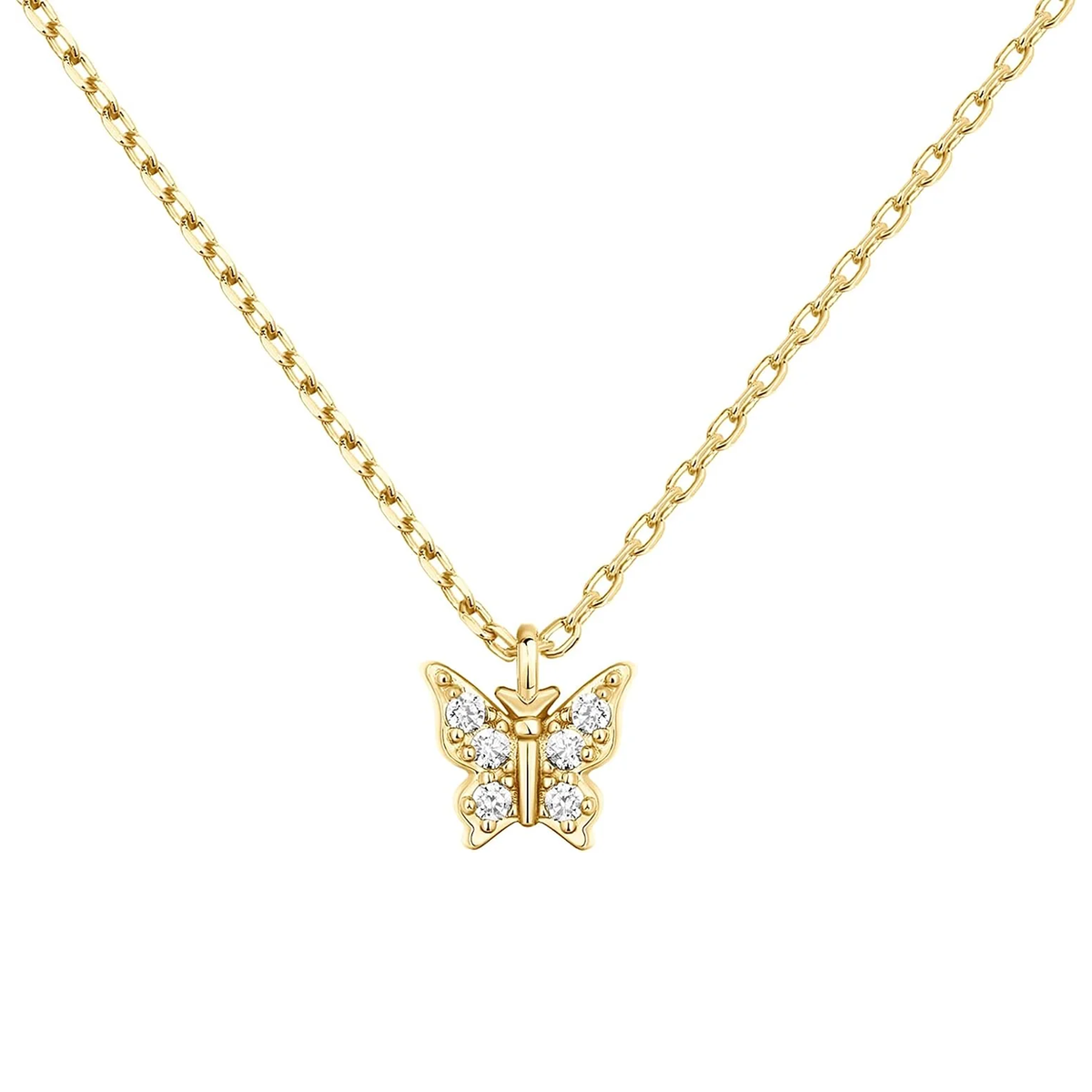14K Gold Plated Dainty Pendant Necklaces for Women, Motif Charms Main image
