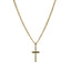 Minimal Cross Necklace - 14K Gold-Plated - KARMARKA