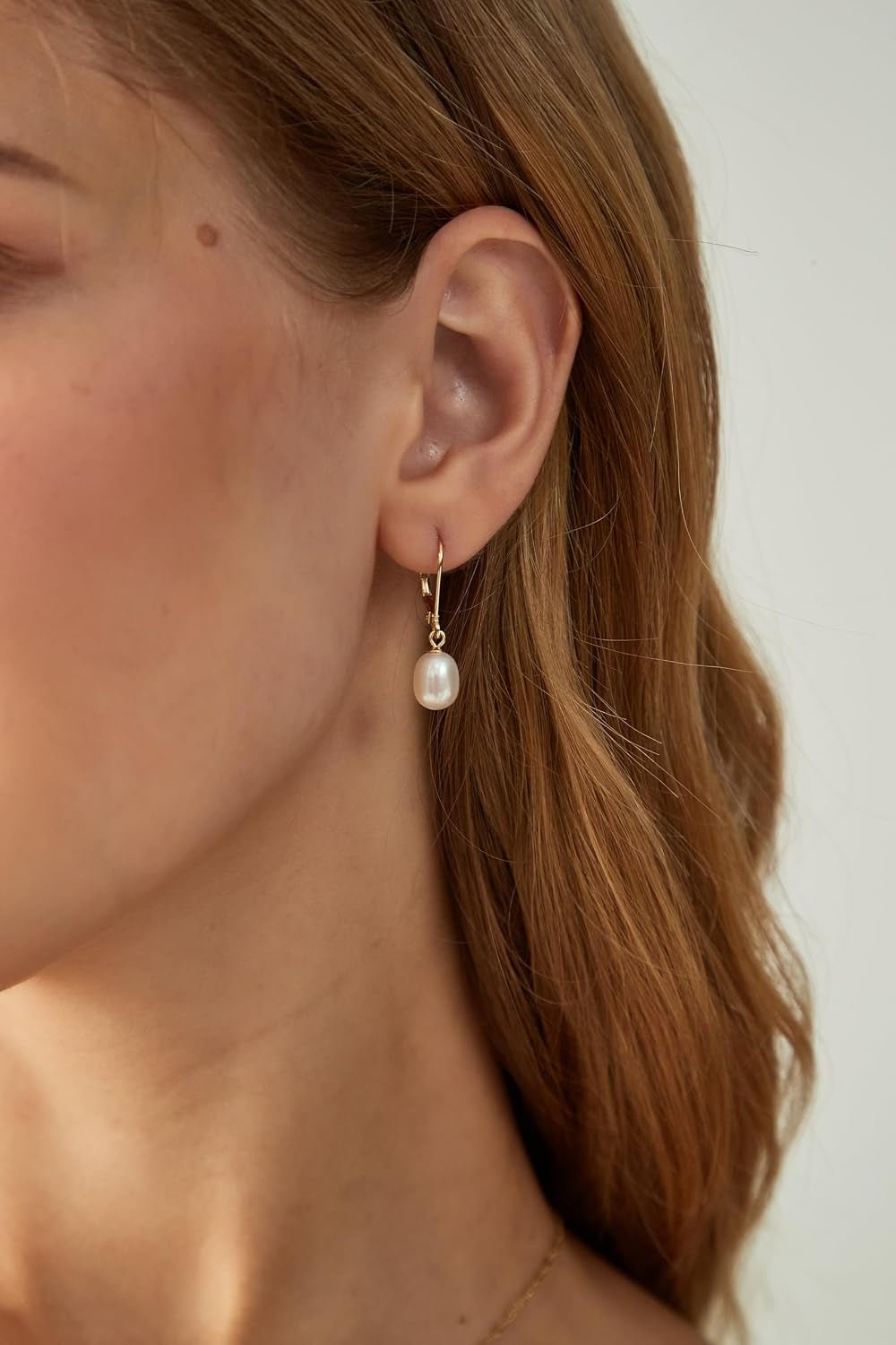 Pearl Earrings for Women 925 Sterling Silver Post Drop Earrings - KARMARKA