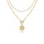 Vintage-Inspired Gold Medallion Necklace