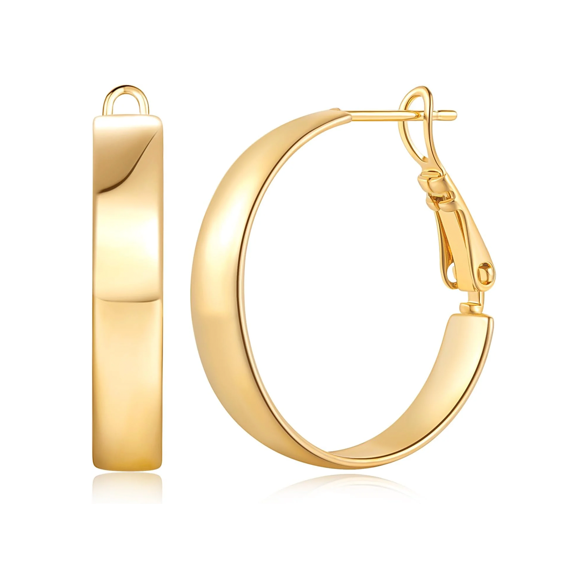 Hoop Earrings 14K Gold Hoop Earrings for Women Main image