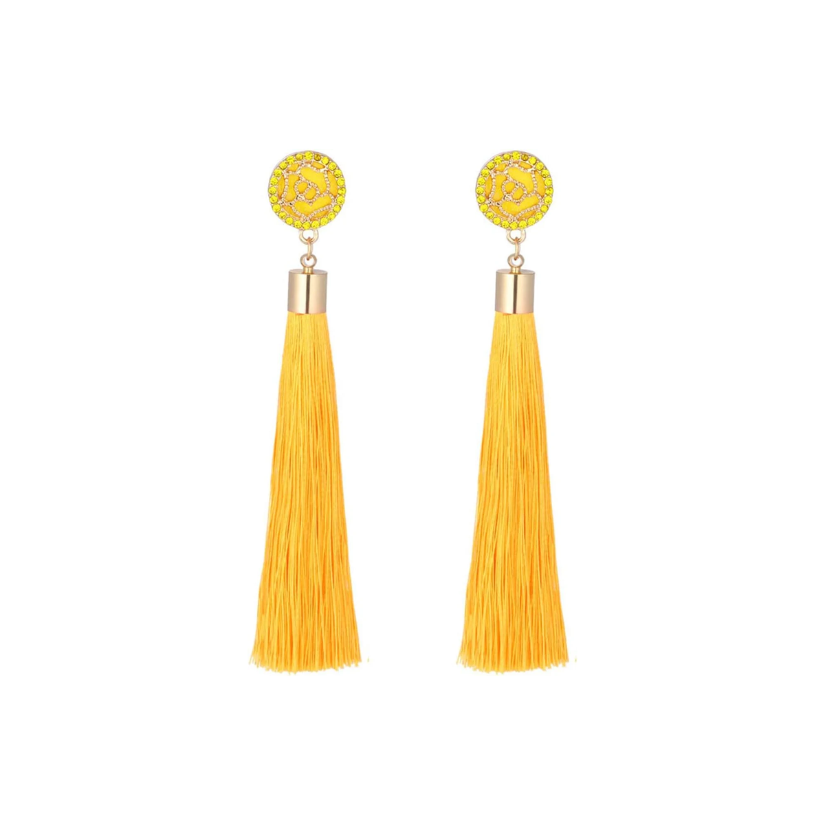 Colorful Boho Tassel Earrings – Long Dangle Statement Jewelry for Women