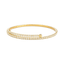 Stretch Tennis Bracelet for Women – Gold Comfort Fit, No Clasp Flexible Design with Crystal Accents, Minimalist Stackable Jewelry - KARMARKA