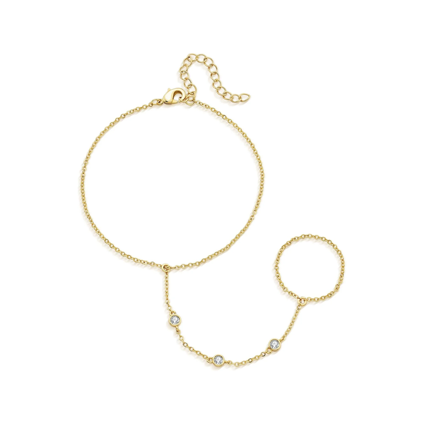 Gold Bracelets for Women, 14K Gold Plated Stackable Bracelet Stack Set Adjustable Charm Paperclip Chain Cuban Link Layered Waterproof Jewelry Sets Gifts for Womens 6.5 Inch