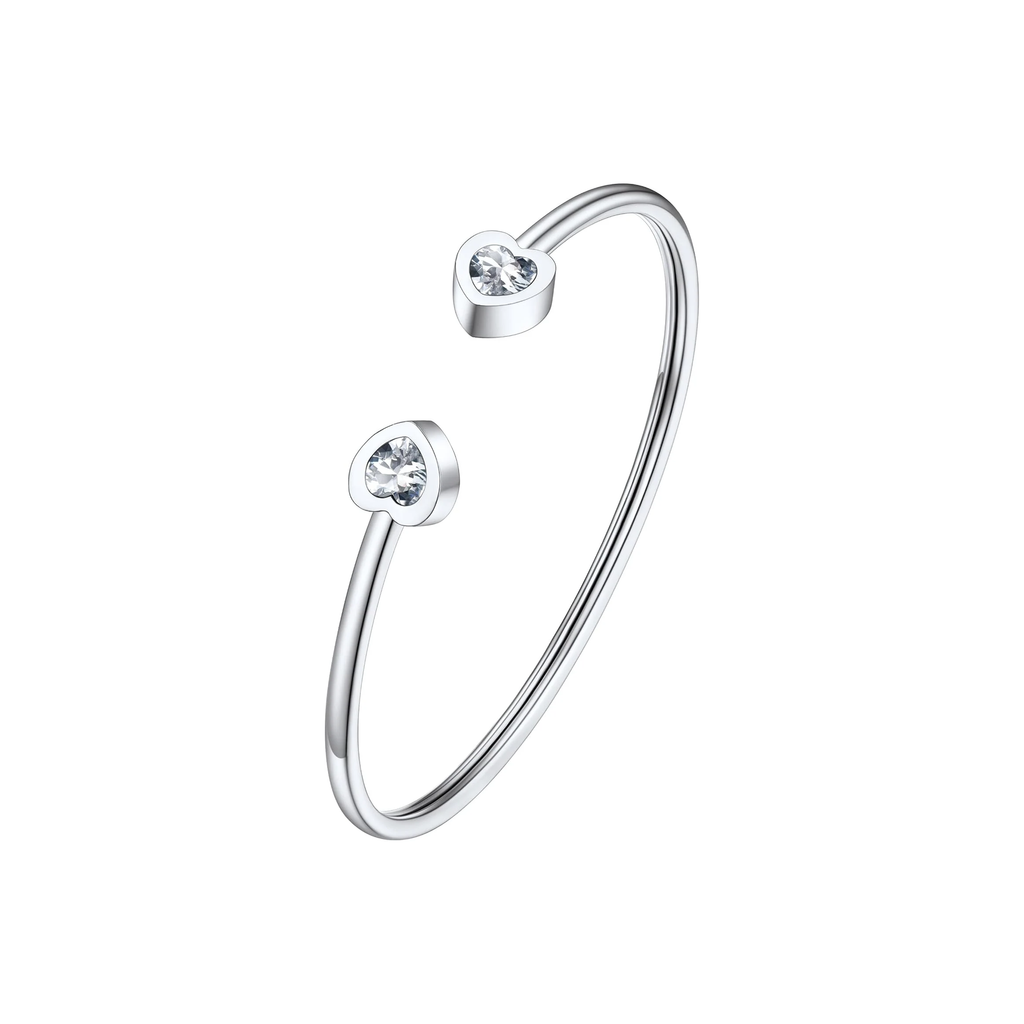 Stainless Steel Birthstone Bracelets for Women Cuff Bracelets