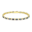 14K Gold Plated Silver Birthstone Tennis Bracelets for Women 7"
