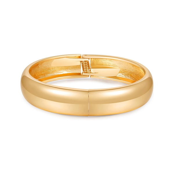 Bangle Bracelets for Women | 14K Gold Plated Trendy Wide Bracelets