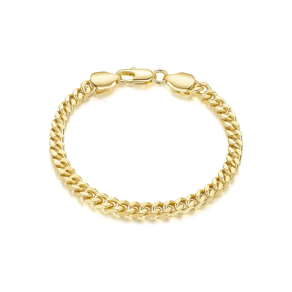 14K Gold Bracelets for Women Men 4.7Mm Cuban Bracelet for Women