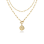 Vintage-Inspired Gold Medallion Necklace - KARMARKA